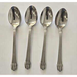 Hampton Silversmiths Stainless Steel Odyssey Teaspoon 6.5in 4Pc Lot